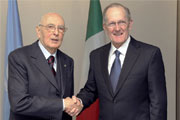 Giorgio Napolitano e Joseph Deiss