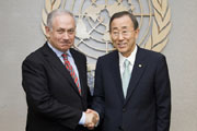 Benjamin Netanyahu e Ban Ki-moon