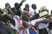 Celebração pela proclamação da independência do Sudão do Sul.