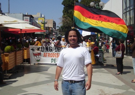 John Salgado, representante da ONG Oro Negro e da Aliança das Organizações Afrodescendentes no Chile